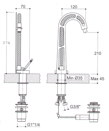 Robinet Mitigeur, Douches, Baignoires, Lavabos