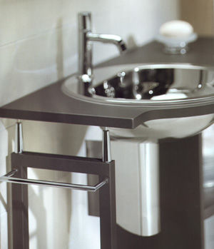 lavabos inox en acier, Lavabos