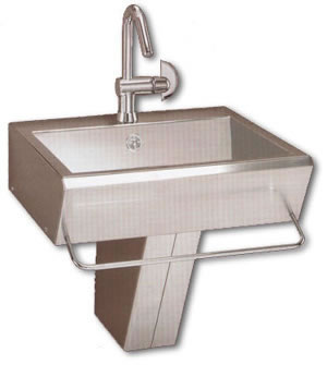 lavabos inox en acier, Lavabos