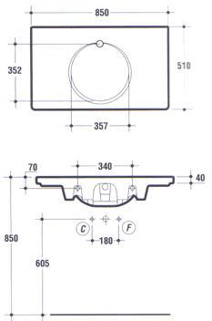 Lavabos Ideal Standard Sadler