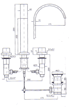  Robinetterie, robinets Douches, Salles de Bains, Robinetterie, Toilettes, Meubles