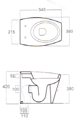 Toilettes, Lavabos à poser, Vasques