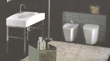 Toilettes, Lavabos à poser, Vasques